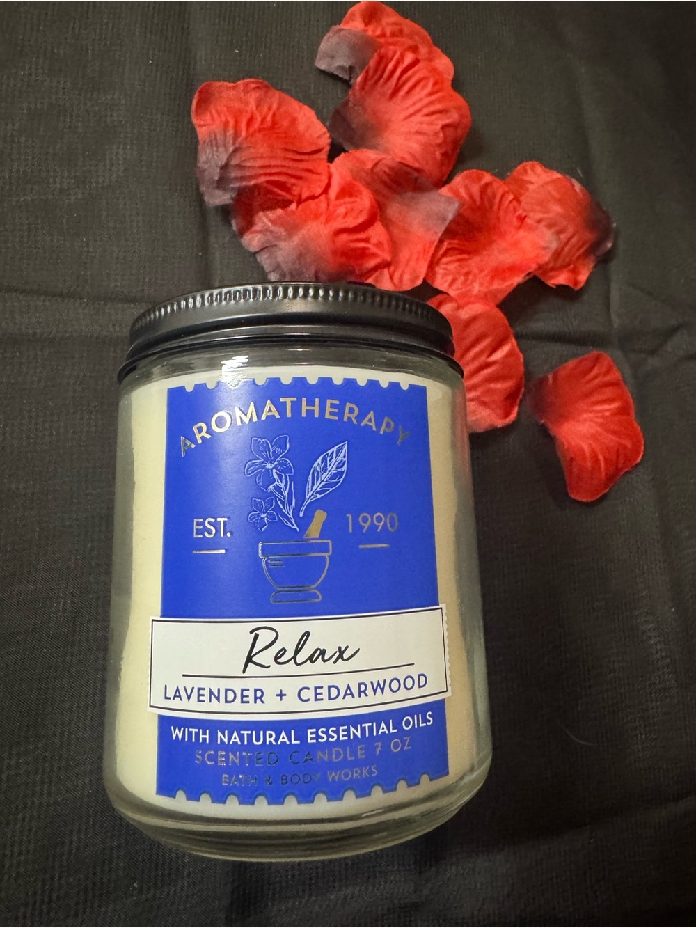🕯️Bath & Body Works Relax Lavender + Cedarwood Aromatherapy Candle - NWT